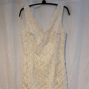Anne Taylor Dress — White Lace